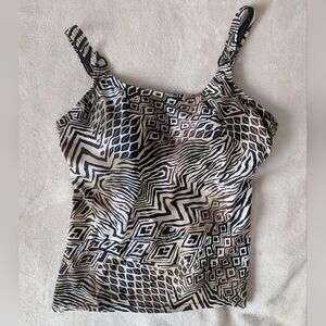 3/$30 Christina Geometric Swim Top